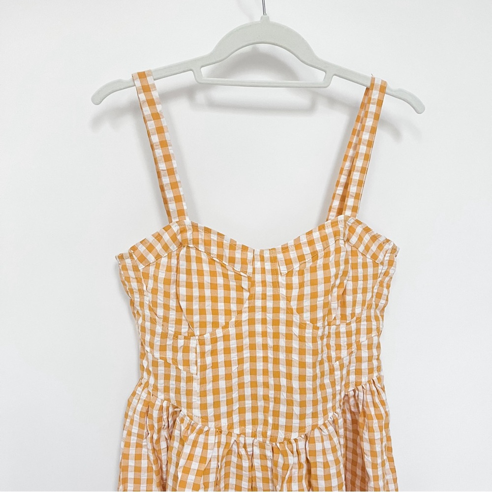 ASOS Romper Mustard Yellow Gingham - Picture 7 of 14